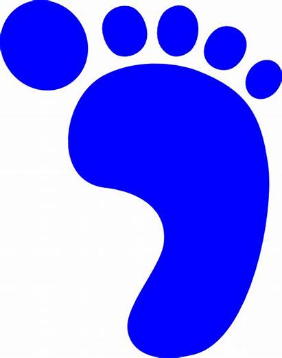 Footprint Foot Right Clip Clipart Purple Clker