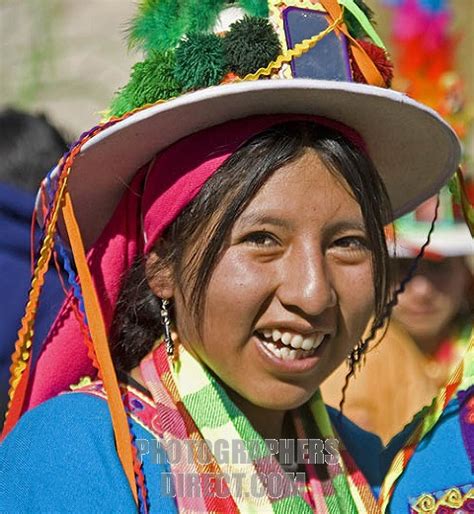 Bolivia Girl In Traditional Dress Traditional Dresses Bolivian Girls