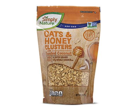 Simply Nature Peanut Butter Or Oat And Honey Coconut Cluster Granola