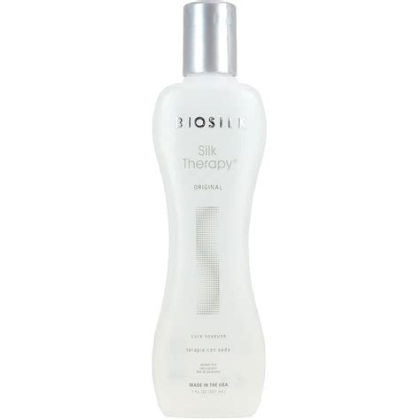 En plus des beurres et huiles merveilleux utilisés, cette barre est chargée d'additifs aimant les cheveux, y compris la protéine de kératine, protéines de soie Cure Soyeuse silk therapy 207ml Biosilk - chronocoif.com