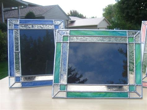 Custom Stained Glass Picture Frame By Lzstainedglass On Etsy