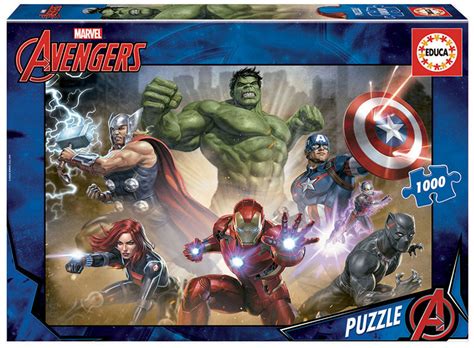 You can find it on merchandisingplaza at an unbeatable price. Puzzle Avengers Marvel 1000 peças | Loja da Criança