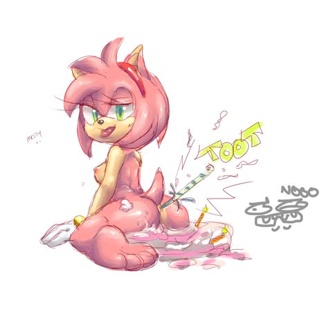 Rule 34 Amy Rose Ass Cake Color Fart Feet Female Female Only Food Fur Furry Furry Ass Hedgehog