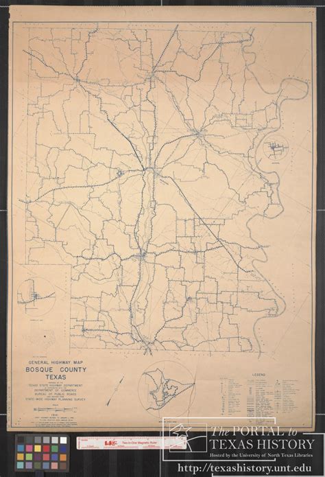 1941 General Highway Map Of Bosque County Texas Side 1 Of 1 The