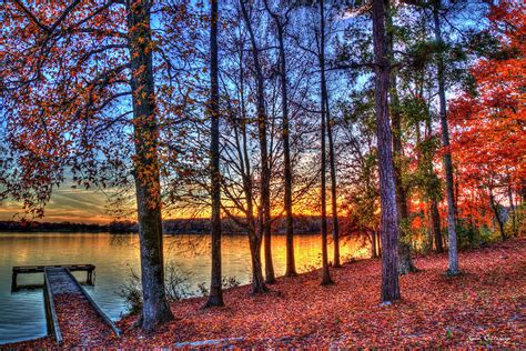 No Eye Has Seen Majestic Fall Sunset Lake Oconee Georgia Landscape Art