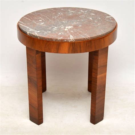 Coffee and cocktail tables 720. 1920's Art Deco Walnut & Marble Coffee Table ...
