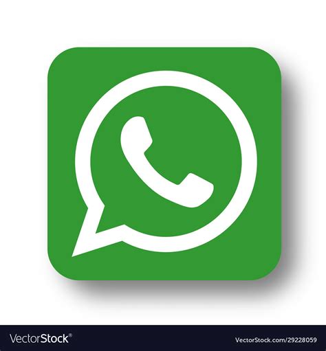 Whatsapp Logo Icon Royalty Free Vector Image Vectorstock