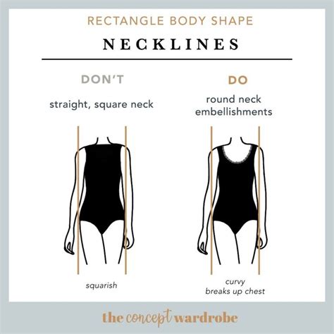 Rectangle Body Shape Necklines Dos And Donts The Concept Wardrobe