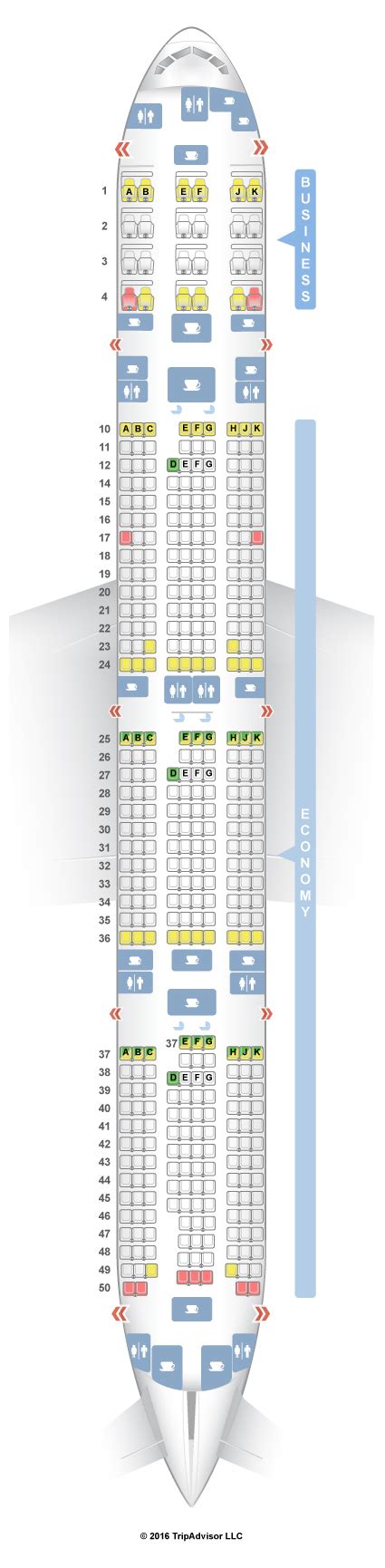 Seatguru Seat Map Qatar Airways Boeing 777 300er 77w V2