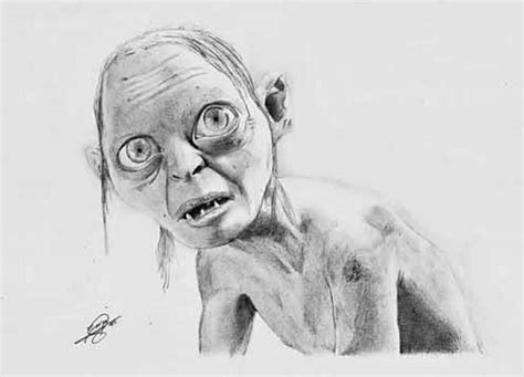 Had To Share This Great Drawring Of Smeagol Gollum By Rings And