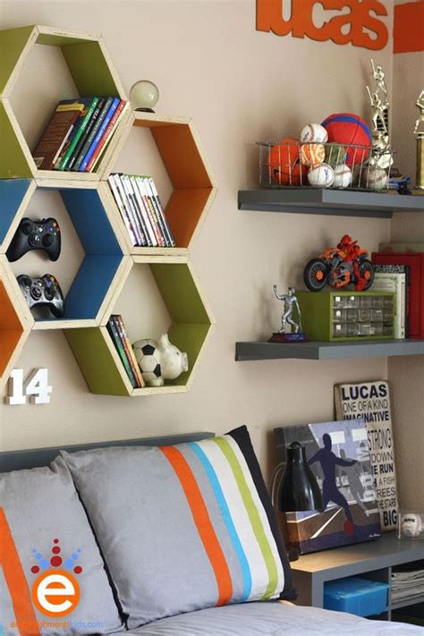 0 out of 5 stars, based on 0 reviews current price $16.99 $ 16. cool-hexagon-shelf-ideas-for-soccer-themed-bedroom ...