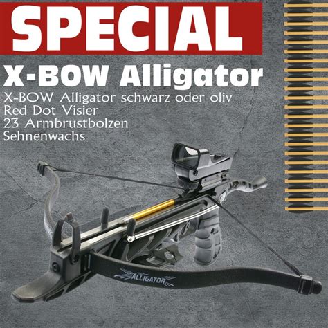 Special X Bow Alligator Red Dot Package 80 Lbs 175 Fps Pist