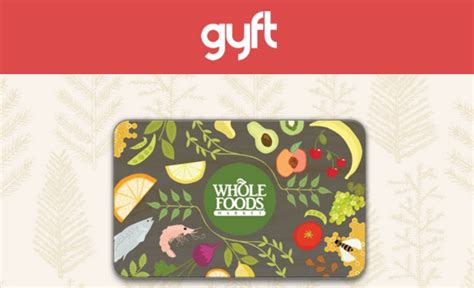 Card is not redeemable online or for other gift cards. Sold Out Buy a $100 Whole Foods Gift Card & Get a $20 ...