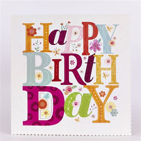 Buy Platinum Collection Birthday Card Colourful Happy Birthday For