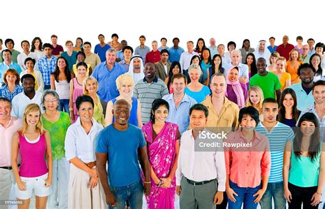 Large Group Of Happy People From Around The World Stock Photo And More