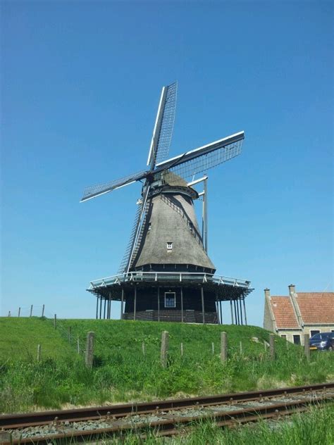 De Herder In Medemblik Holland Nederland Molen