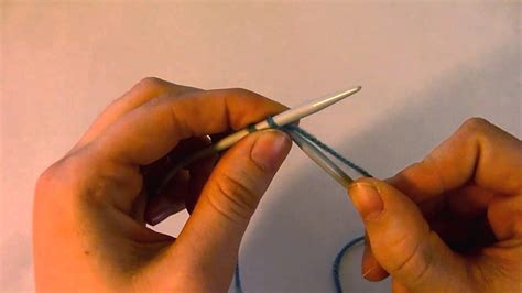 How To Cast On Knitting 2 Needle Method Youtube