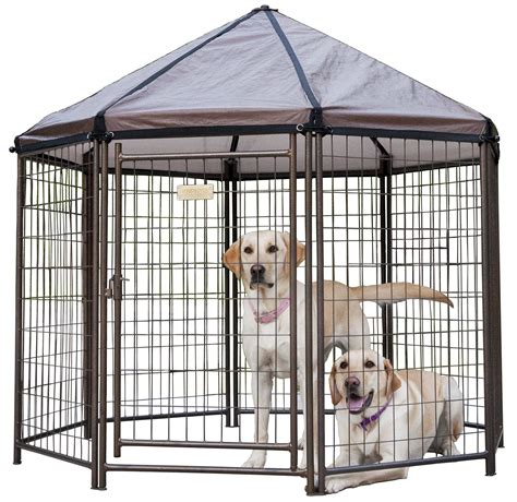 Pet Gazebo Modular Outdoor Dog Kennel Gold Medium Ebay