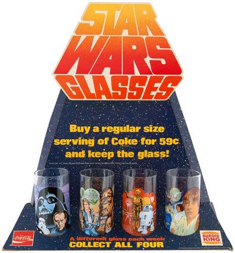 Coming To A Galaxy Near You Star Wars Burger King Drinking Glasses