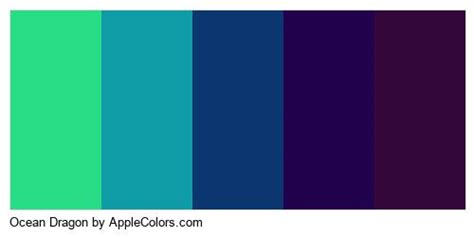 Ocean Dragon Palette Palette Web Applecolors