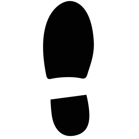 Shoe Footprints Silhouette Png File Png Mart