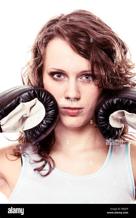 Girl Boxing Gloves Hi Res Stock Photography And Images Alamy