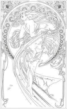See more ideas about mucha, coloring pages, coloring books. Kleurplaat naar Alfons Mucha *Colouring Picture A.Mucha ...