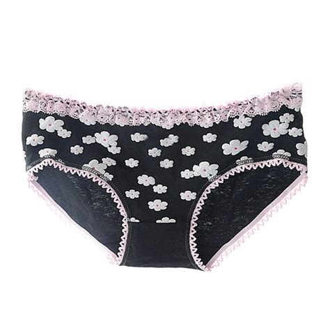 Women Sexy Briefs Soft Lace Trim Sweet Daisy Flower Underwear Knickers Panties In Womens