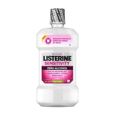 Listerine Sensitivity Zero Alcohol Mouthrinse Fresh Mint Shop Mouthwash At H E B