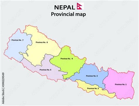 Nepal Map Political And Administrative Map Of Nepal With Districts Name Showing International