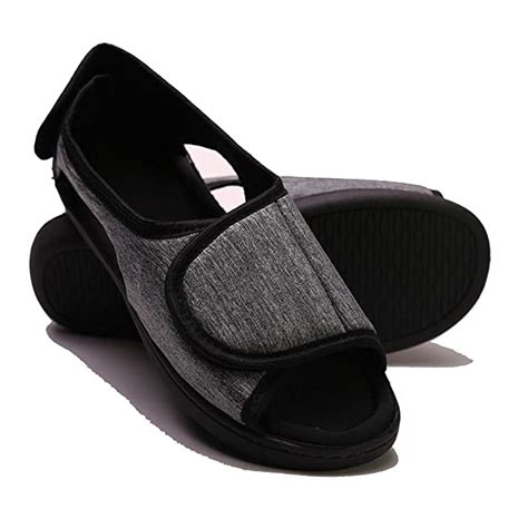 Women And Mens Adjustable Open Toe Sandals Extra Wide Width Recovery