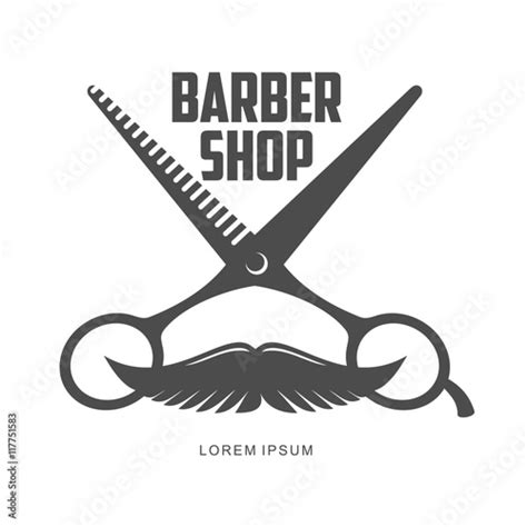 Vintage Barber Shop Logo Label Badge And Design Element Vector