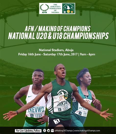 Schedule for AFN/MoC National U20 & U18 Trials - MAKING OF CHAMPIONS