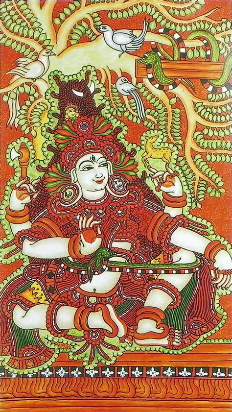 Lord Shiva Mural Poster Kerala Mural Painting Mural Painting