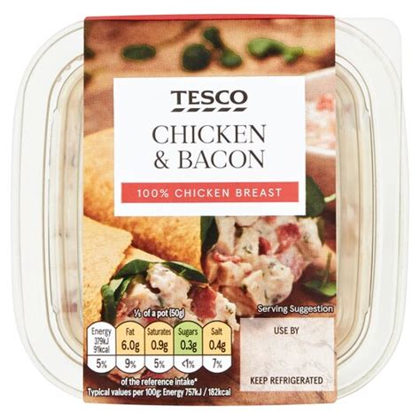 Tesco Chicken And Bacon Sandwich Filler 250g Tesco Groceries