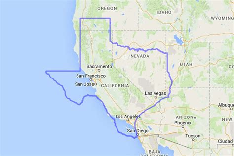 Everythings Bigger Absurd Maps Compare Texas To Other States And