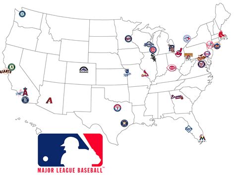 Major League Baseball Team Map