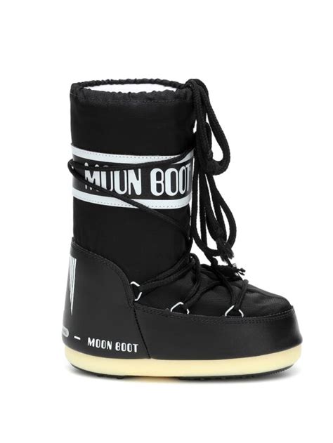 moon boot classic nylon støvler black børn fri fragt