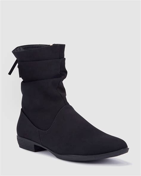Dayley Black Zip Up Boots Buy Womens Boots Online Novo Shoes Nz