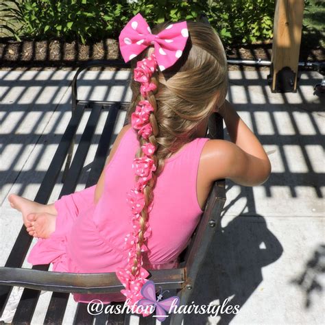 soft 4 strand ribbon braid with this beautiful pink ribbon ashton is wearing a perfectly
