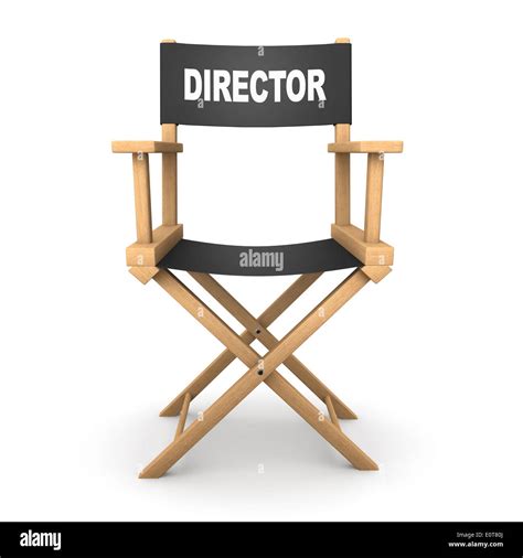 Movie Directors Chair In 3d Stock Photo Alamy