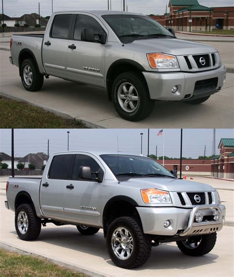Pics Of Before And After Lift Nissan Titan Forum