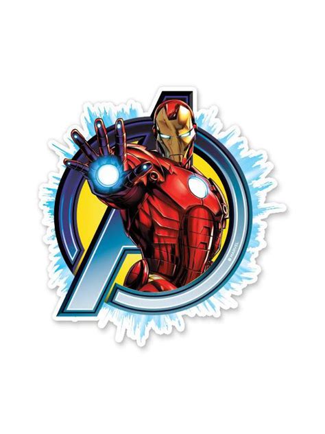 The Invincible Iron Man Official Marvel Stickers Redwolf