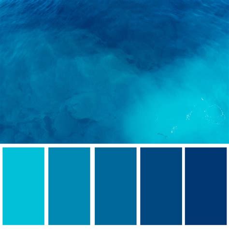 Colours Aqua Color Palette Blue Shades Colors Ocean Color Palette