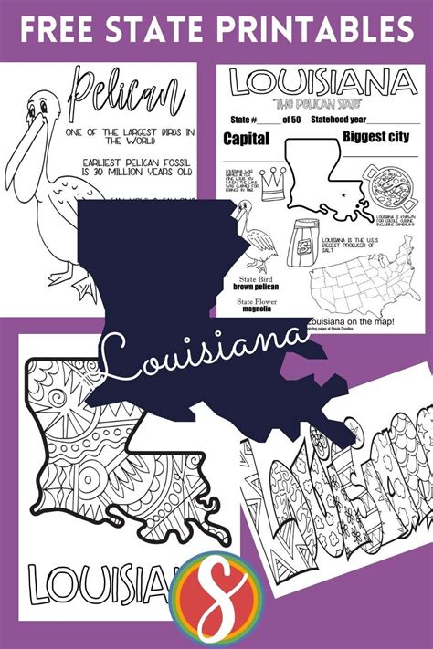 Free Louisiana Printable Coloring Page Activities — Stevie Doodles Free