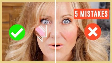 5 Makeup Mistakes Over 50 Makeup Tutorial Cheeks Makeup Tips For Older Women Makeup Tips