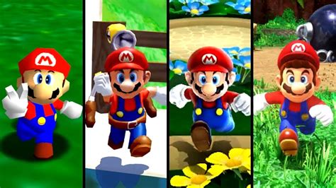 Evolution Of First Levels In 3d Super Mario Series 1996 2019 Youtube