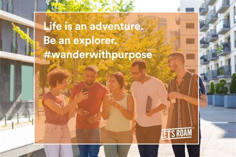 wander with purpose life is an adventure team building team