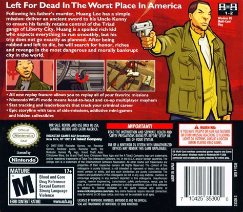 Grand Theft Auto Chinatown Wars Cover Or Packaging Material Mobygames