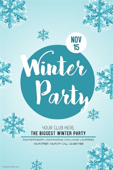 Winter Wonderland Invite Template For Your Needs